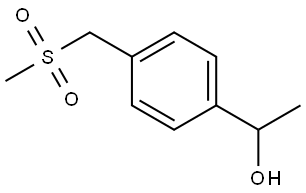 Benzenemethanol, α-methyl-4-[(methylsulfonyl)methyl]- Struktur