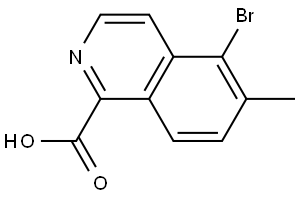 5-Bromo-6-methylisoquinoline-1-carboxylic acid Struktur