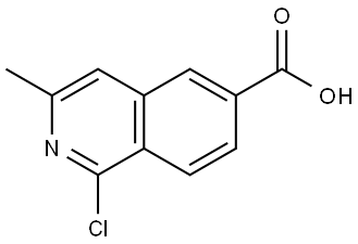 1-Chloro-3-methylisoquinoline-6-carboxylic acid Struktur