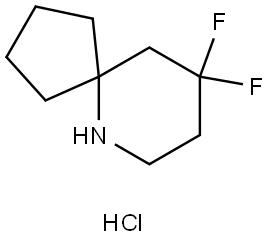 9,9-Difluoro-6-azaspiro[4.5]decane hydrochloride Struktur