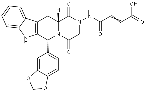 Amino Tadalafinil Fumarate Struktur