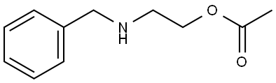 Ethanol, 2-[(phenylmethyl)amino]-, 1-acetate Struktur