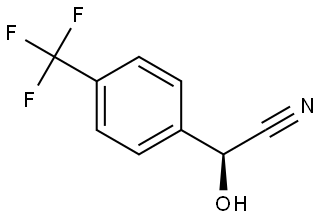 (S)-2-Hydroxy-2-(4-(trifluoromethyl)phenyl)acetonitrile Struktur
