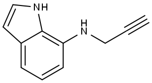 N-(Prop-2-yn-1-yl)-1H-indol-7-amine Struktur