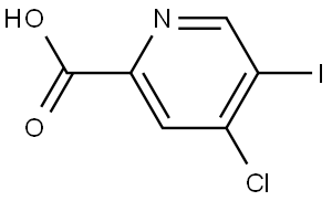 4-Chloro-5-iodopicolinic acid Struktur
