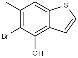 5-Bromo-6-methylbenzo[b]thiophen-4-ol Struktur