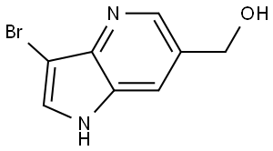 (3-Bromo-1H-pyrrolo[3,2-b]pyridin-6-yl)methanol Struktur
