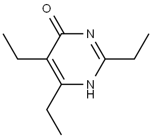 2,5,6-Triethylpyrimidin-4(3H)-one Struktur