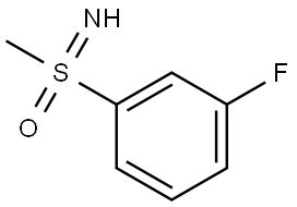 (3-fluorophenyl)(imino)methyl-lambda6-sulfanone Struktur