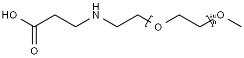 m-PEG12-NH-C2-acid Struktur