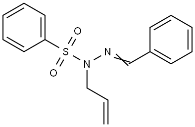 BENZENESULFONIC N'-ALLYL-N2-BENZYLIDENEHYDRAZIDE Struktur