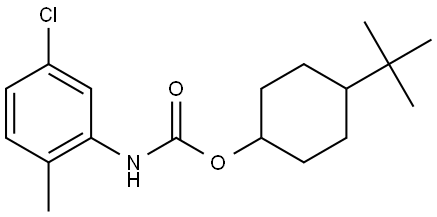 4-(TERT-BUTYL)CYCLOHEXYL N-(5-CHLORO-2-METHYLPHENYL)CARBAMATE Struktur