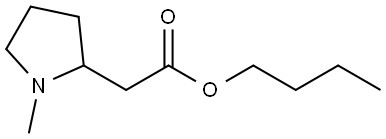BUTYL 1-METHYL-2-PYRROLIDINEACETATE Struktur