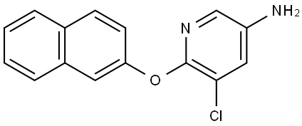 5-Chloro-6-(naphthalen-2-yloxy)pyridin-3-amine Struktur