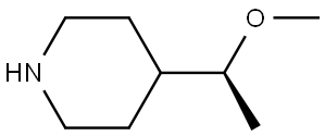 (S)-4-(1-Methoxyethyl)piperidine Struktur