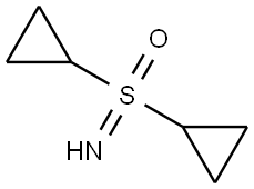 Dicyclopropyl(imino)-l6-sulfanone Struktur