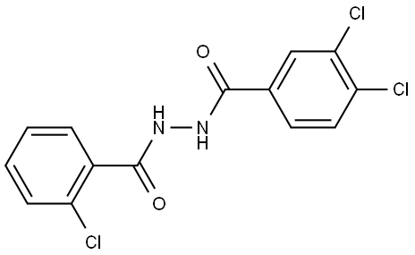 1-(2-CHLOROBENZOYL)-2-(3,4-DICHLOROBENZOYL)HYDRAZINE Struktur