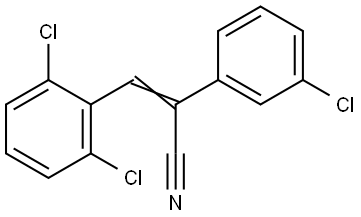 ALPHA-(3-CHLOROPHENYL)-2,6-DICHLOROCINNAMONITRILE Struktur