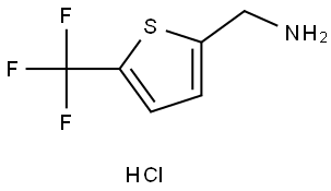 5-(三氟甲基)噻吩-2-基]甲胺鹽酸鹽 結(jié)構(gòu)式