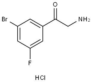 3-Bromo-5-fluorophenacylamine hydrochloride|2-氨基-1-(3-溴-5-氟苯基)乙烷-1-酮鹽酸鹽