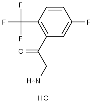 5-Fluoro-2-(trifluoromethyl)phenacylamine hydrochloride Struktur