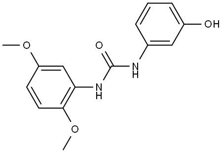 1-(2,5-DIMETHOXYPHENYL)-3-(3-HYDROXYPHENYL)UREA Struktur