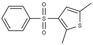 2,5-DIMETHYL-3-(PHENYLSULFONYL)THIOPHENE Struktur