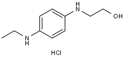 2-(4-(ETHYLAMINO)ANILINO)ETHANOL DIHYDROCHLORIDE Struktur