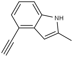4-Ethynyl-2-methyl-1H-indole Struktur