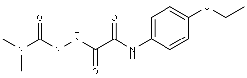 N-(3,3-DIMETHYLUREIDO)-N'-(4-ETHOXYPHENYL)OXAMIDE Struktur