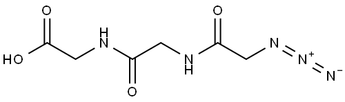 (2-Azidoacetyl)glycylglycine Struktur