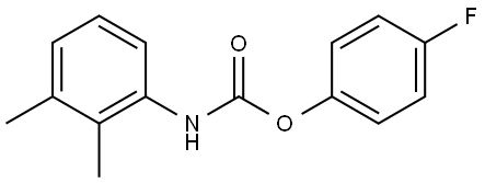 4-FLUOROPHENYL N-(2,3-DIMETHYLPHENYL)CARBAMATE Struktur