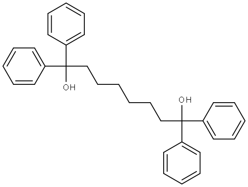 ALPHA,ALPHA'-HEXAMETHYLENEBIS(BENZHYDROL) Struktur