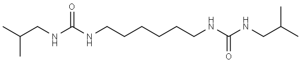 1,1'-HEXAMETHYLENEBIS(3-ISOBUTYLUREA) Struktur
