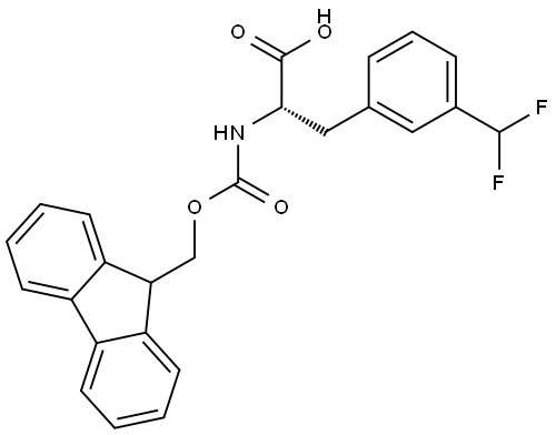 Fmoc-L-Phe(3-difluoromethyl)-OH Structure