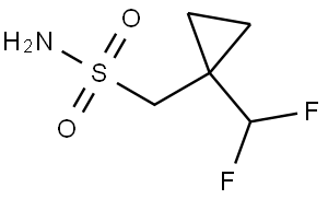 (1-(Difluoromethyl)cyclopropyl)methanesulfonamide Struktur