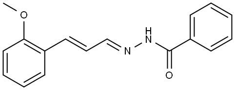 N'-(3-(2-METHOXYPHENYL)-2-PROPENYLIDENE)BENZOHYDRAZIDE Struktur