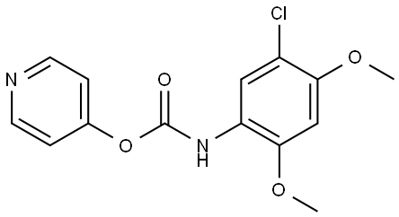 4-PYRIDYL N-(5-CHLORO-2,4-(DIMETHOXY)PHENYL)CARBAMATE Struktur