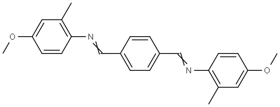 N,N'-TEREPHTHALYLIDENEBIS(2-METHYL-P-ANISIDINE) Struktur