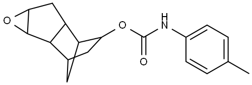 1A,1B,3,4,5,5A,6,6A-OCTAHYDRO25METHANO2HINDENO(12B)OXIREN3YL N(PTOLYL)CARBAMATE Struktur