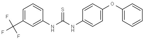 1-(4-PHENOXYPHENYL)-2-THIO-3-(3-(TRIFLUOROMETHYL)PHENYL)UREA Struktur