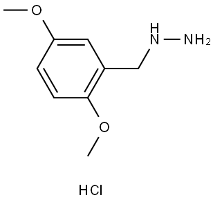 (2,5-Dimethoxybenzyl)hydrazine hydrochloride Structure