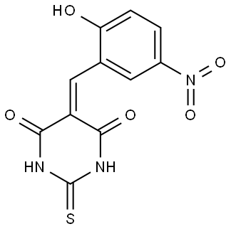 5-(2-HYDROXY-5-NITRO-BENZYLIDENE)-2-THIOXO-DIHYDRO-PYRIMIDINE-4,6-DIONE Struktur
