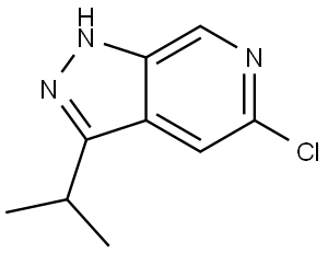 1H-Pyrazolo[3,4-c]pyridine, 5-chloro-3-(1-methylethyl)- Struktur