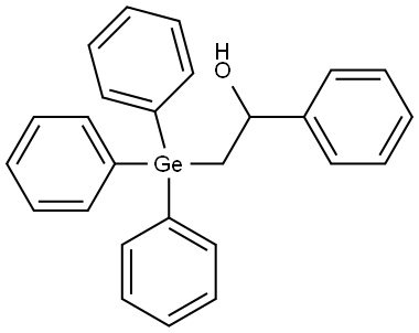 1-PHENYL-2-(TRIPHENYLGERMYL)ETHANOL Struktur