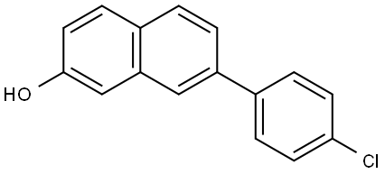 7-(4-Chlorophenyl)-2-naphthalenol Struktur