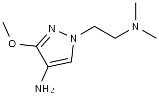 4-Amino-3-methoxy-N,N-dimethyl-1H-pyrazole-1-ethanamine Struktur
