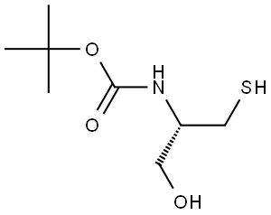 N-Boc-D-Cysteinol Struktur