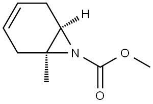 METHYL (1S,6R)-1-METHYL-7-AZABICYCLO[4.1.0]HEPT-3-ENE-7-CARBOXYLATE Struktur