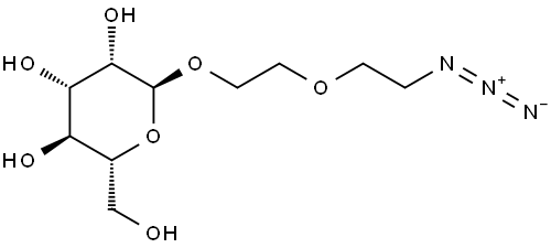 Azido-PEG2-alpha-D-mannose Struktur